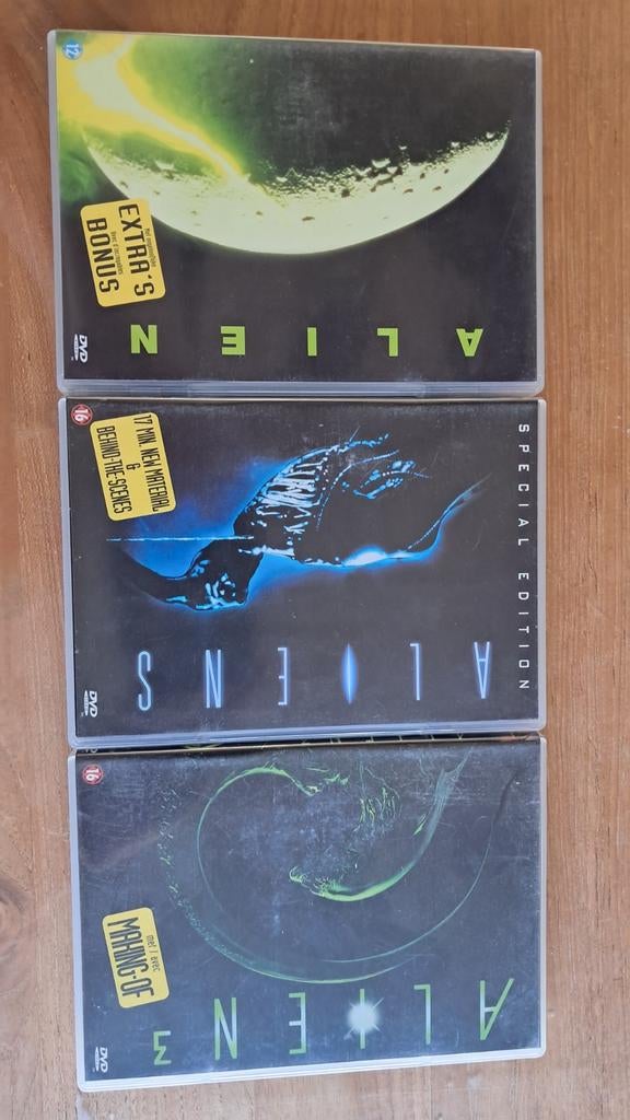 Alien Trilogie DVD Boxset - Alien, Aliens, Alien 3, Cd's en Dvd's, Dvd's | Science Fiction en Fantasy, Gebruikt, Science Fiction