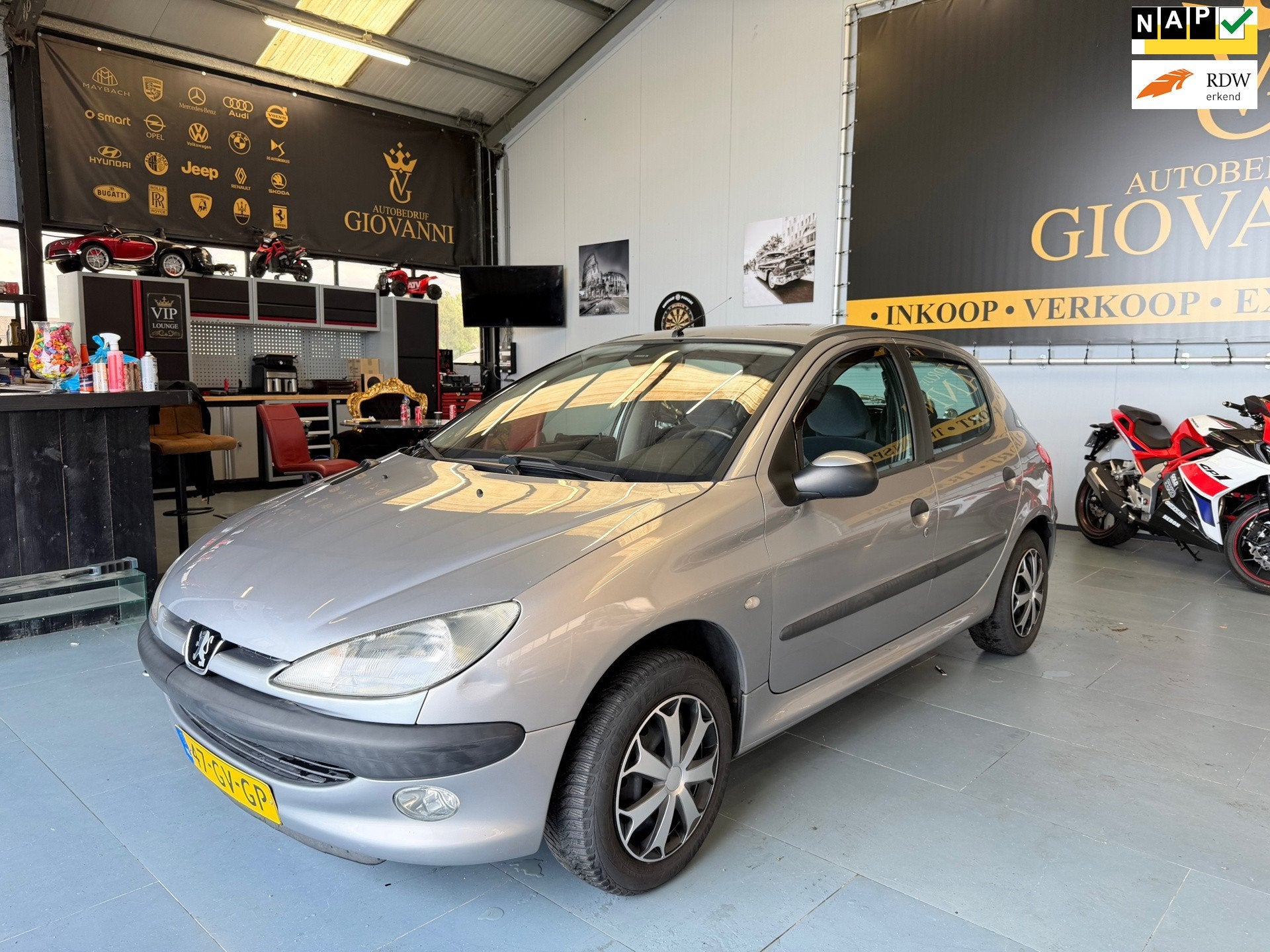 Peugeot 206 1.4 Gentry inruil mogelijk, Auto's, Peugeot, Voorwielaandrijving, 4 cilinders, Origineel Nederlands, Bedrijf