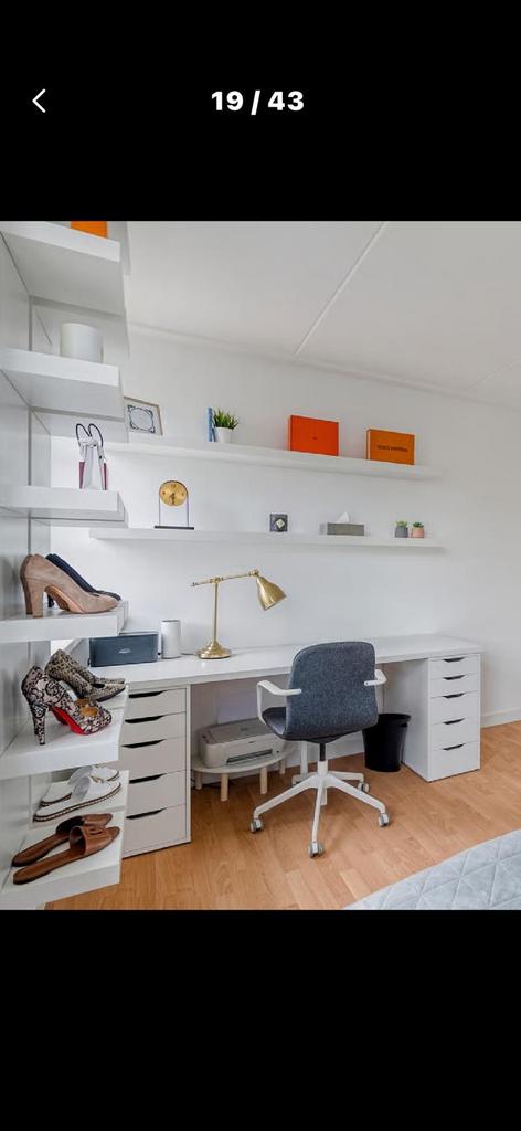 Complete set: Bureau, kast en planken, Ophalen of Verzenden, Gebruikt