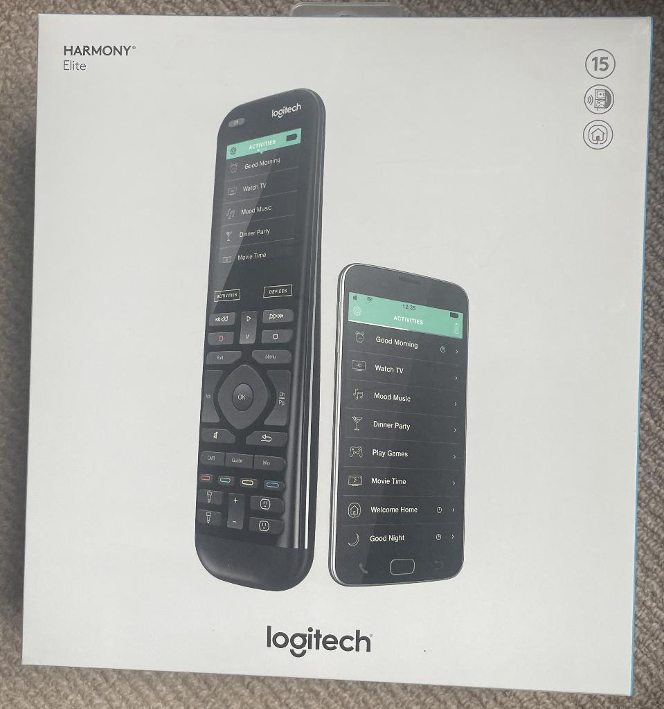 Logitech Harmony Elite Afstandbediening, Audio, Tv en Foto, Afstandsbedieningen, Gebruikt, Universeel, Ophalen of Verzenden, Receiver of Versterker