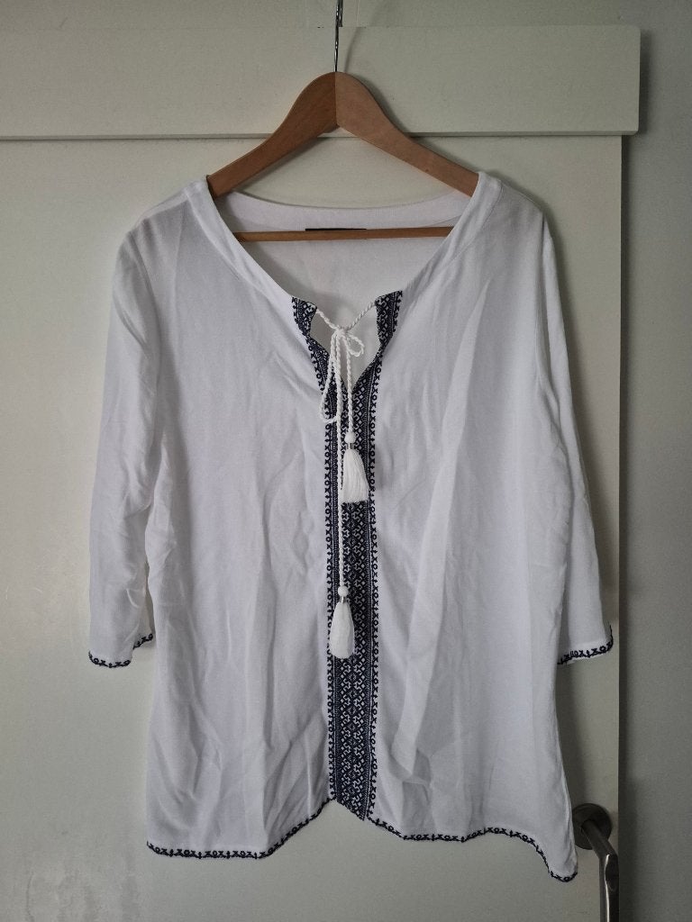 Mooie blouse tuniek van expresso maat 44, Expresso, Wit, Maat 42/44 (L), Ophalen of Verzenden