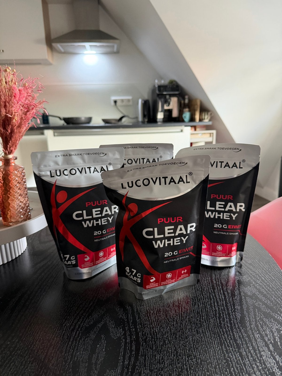 Lucovitaal Puur Clear Whey - 4 ongeopende zakken, Ophalen of Verzenden, Nieuw, Poeder of Drank