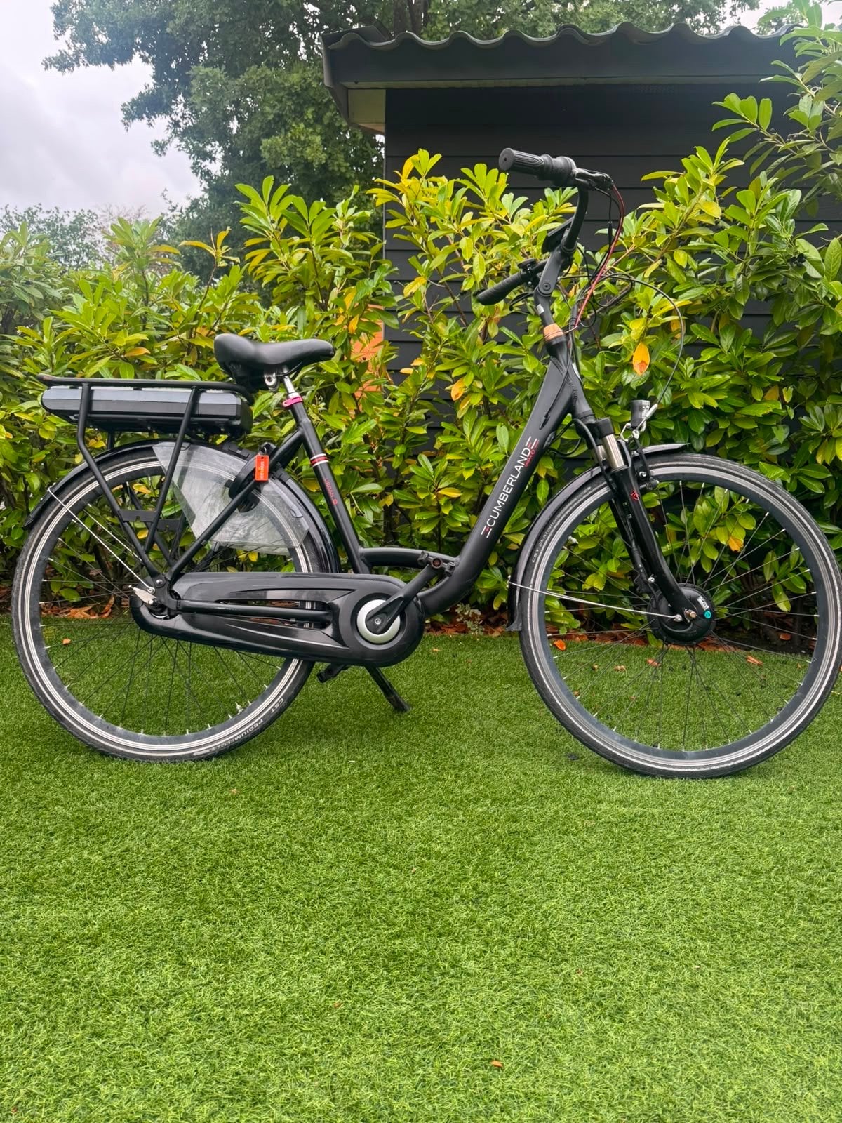 Cumberland E-bike - Zwart, 53cm frame, goede accu, Gebruikt, 51 tot 55 cm, 30 tot 50 km per accu, Ophalen