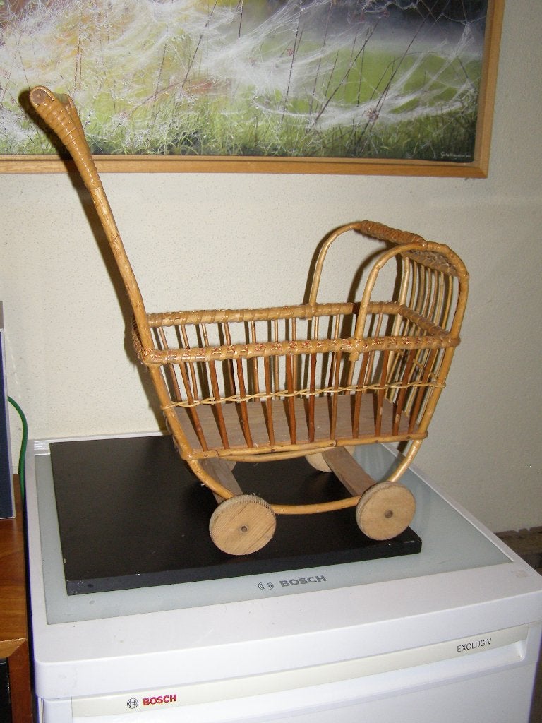 Rieten poppenwagentje, Ophalen of Verzenden, Zo goed als nieuw, Overige typen