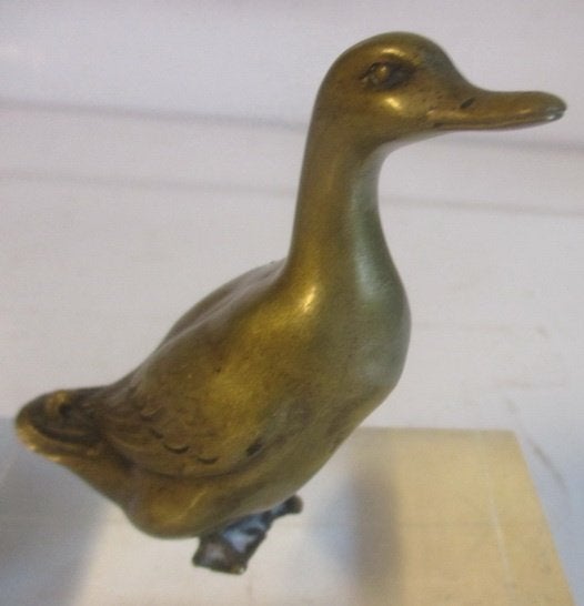 antiek bronsje bronzen eend jaren 1920 videpoche, Verzenden
