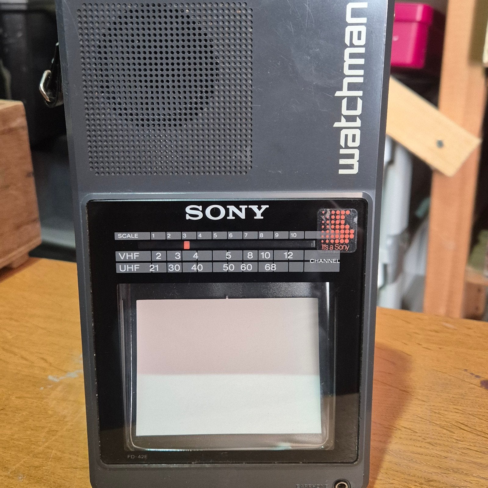 Sony Watchman FD-42A/FD-42E Zwart-wit Zaktelevisie Jaren '80, Ophalen of Verzenden