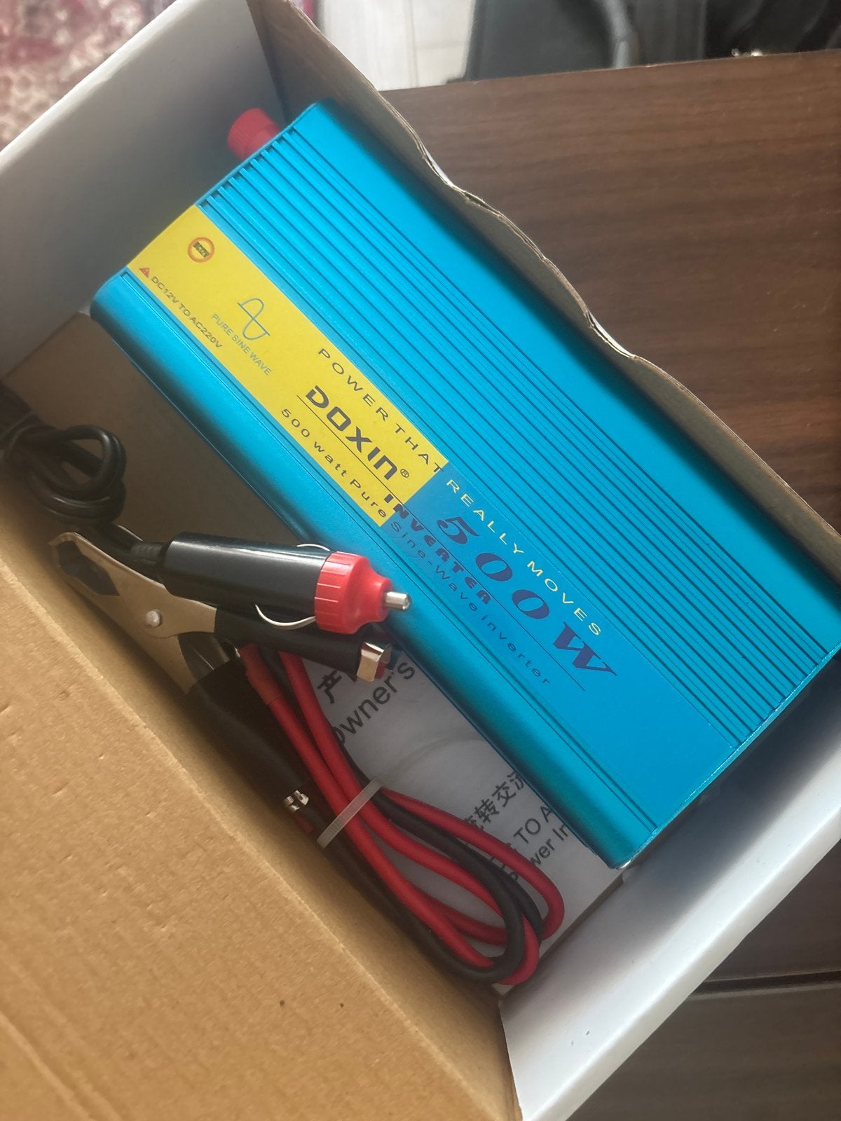 Doxin 500W Pure Sinus Omvormer 12V DC naar AC, Ophalen, Gebruikt, Universele onderdelen