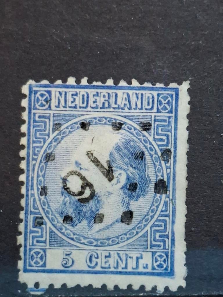 Puntstempel zegel nr 16 Breda nvph nr 7, Postzegels en Munten, Postzegels | Nederland, Ophalen of Verzenden