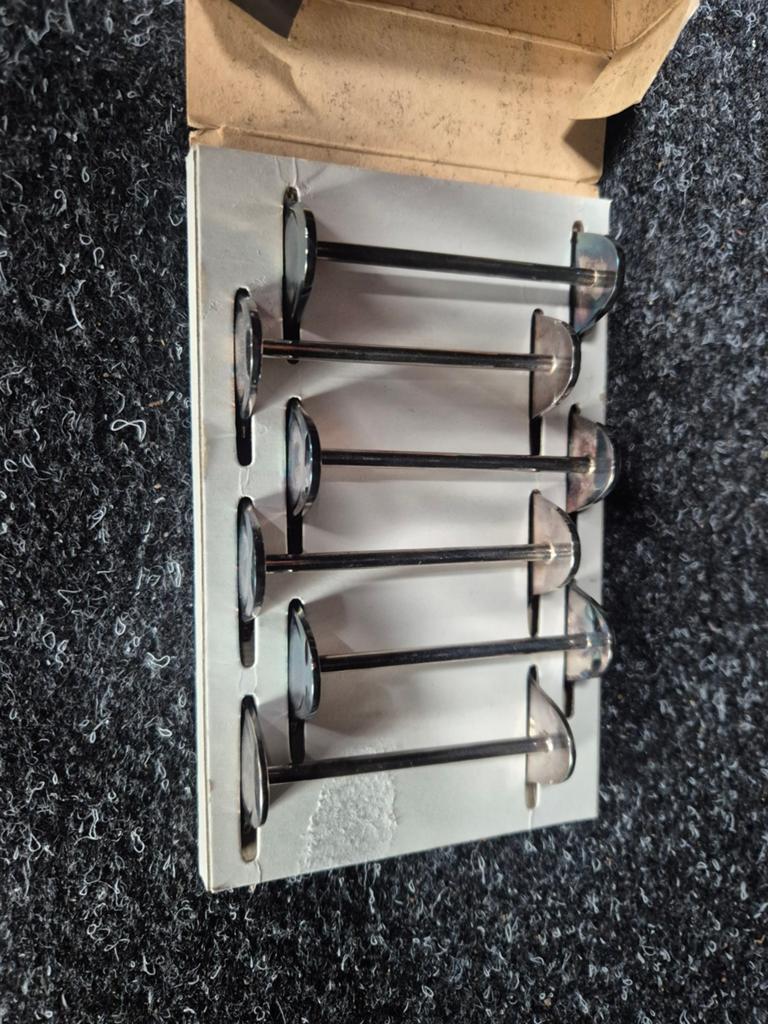 Set van 6 verzilveren bestek leggers, Ophalen of Verzenden