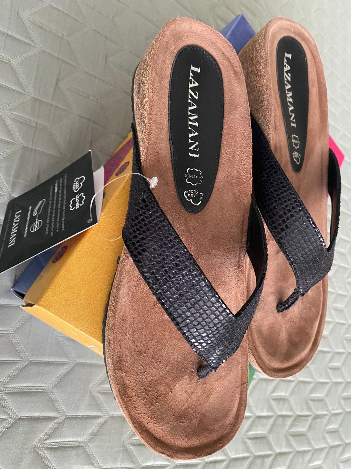 Nieuwe Lazamani slippers 41, Slippers, Zwart, Nieuw, Ophalen of Verzenden