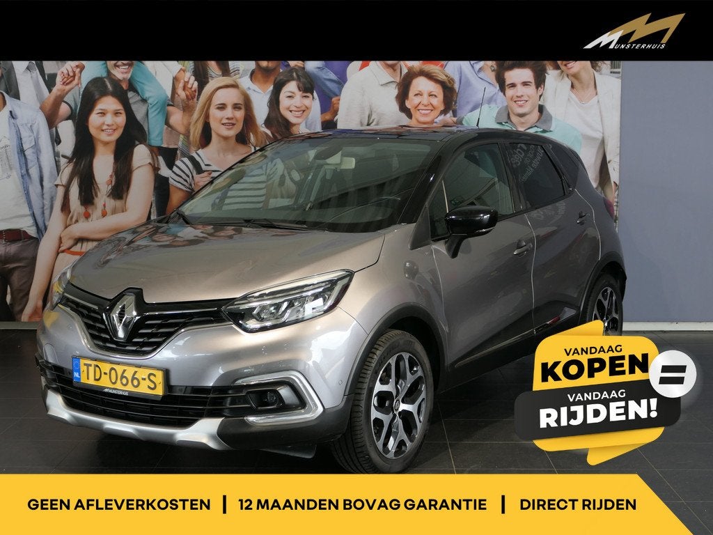 Renault Captur 1.2 TCe Intens - Trekhaak - Dodehoek - Camera, Stof, Gebruikt, 4 cilinders, 635 kg