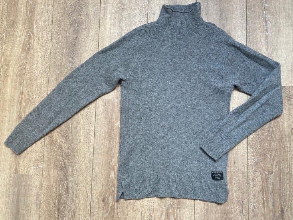 Scotch&Soda koltrui trui sweater grijs wol S/36, Kleding | Heren, Verzenden, Zo goed als nieuw, Grijs, Scotch & Soda