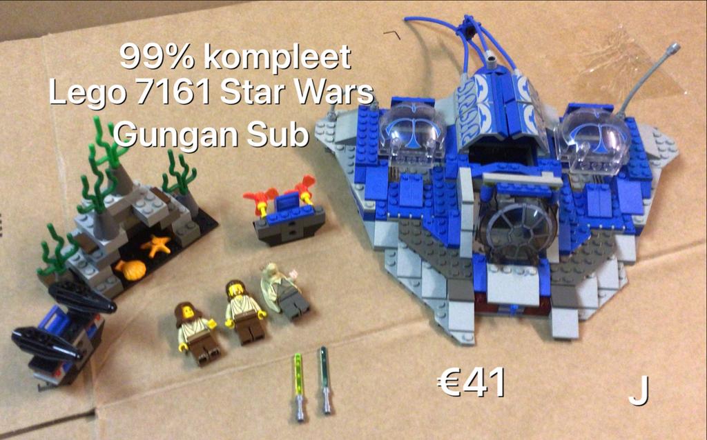 Lego Star Wars 7161 Gungan Sub - 99% compleet, Ophalen of Verzenden, Gebruikt, Complete set, Lego