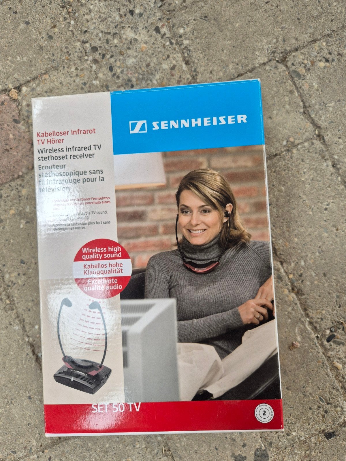 Sennheiser SET 50 TV Draadloze Infrarood TV Hoofdtelefoon, Audio, Tv en Foto, Koptelefoons, ., Sennheiser, Nieuw, .