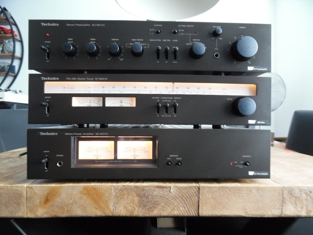 Zeer mooie Vintage Technics Pre/Power/Tuner set (SERVICED!), Overige merken, Tuner of Radio, Refurbished, Losse componenten