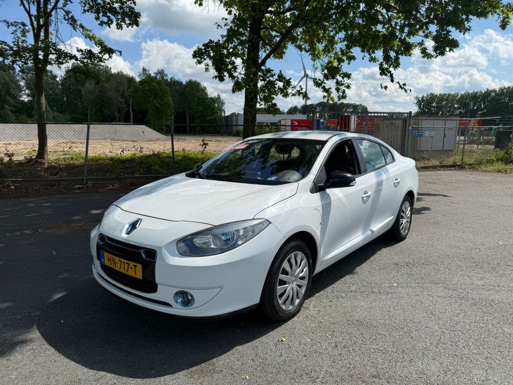 Renault Fluence Z.e. 2012 Wit DAS GOEDKOOP RIJDEN  INRL MOG, Auto's, Stof, 1505 kg, Sound system, Sedan