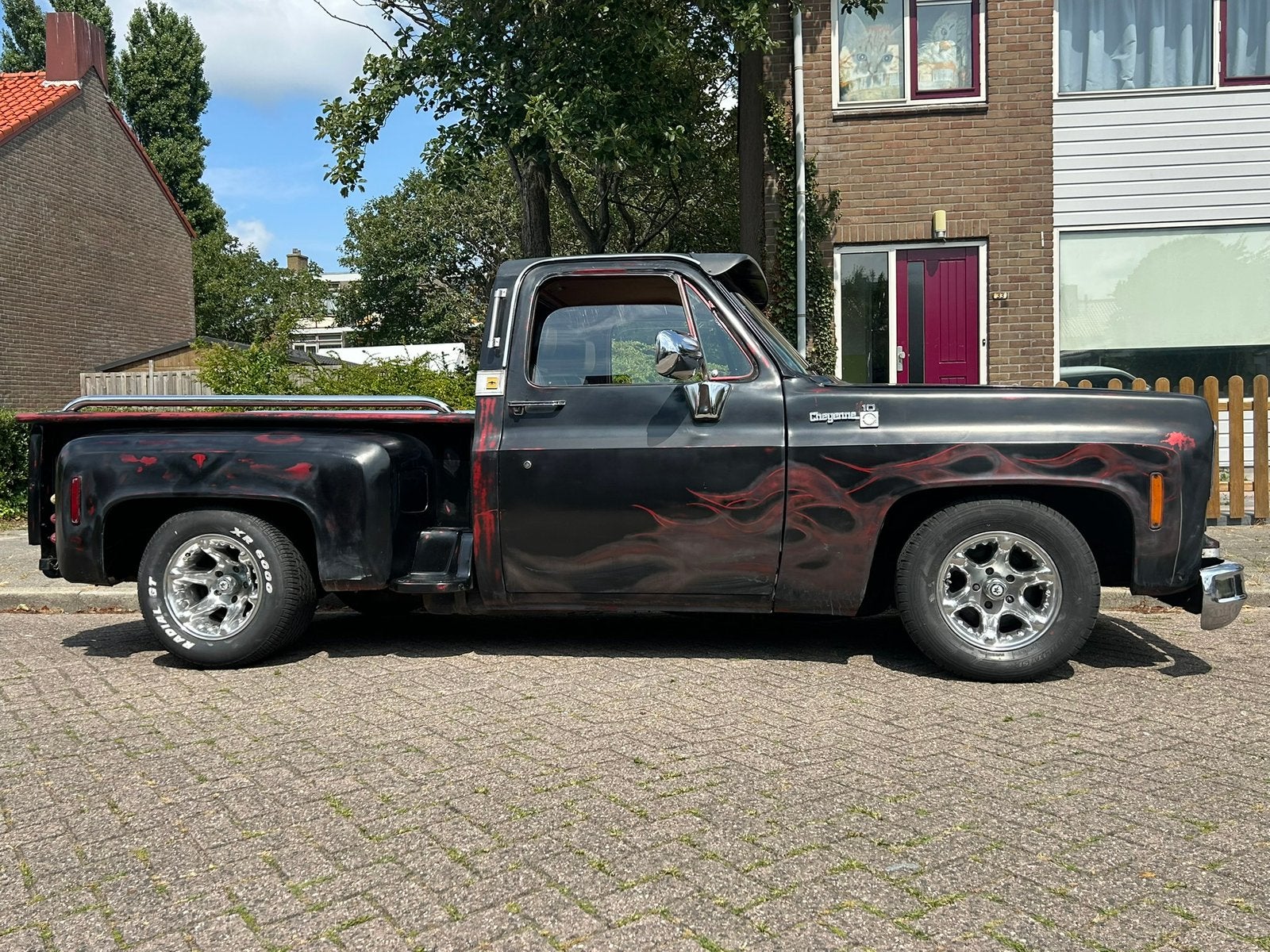 Chevrolet C10 STROKER 383V8, Automaat, Achterwielaandrijving, Chevrolet, Zwart