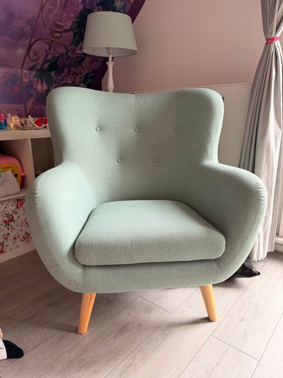 Leuke fauteuil Loods5 mint, Huis en Inrichting, Fauteuils, Ophalen, Zo goed als nieuw, 50 tot 75 cm