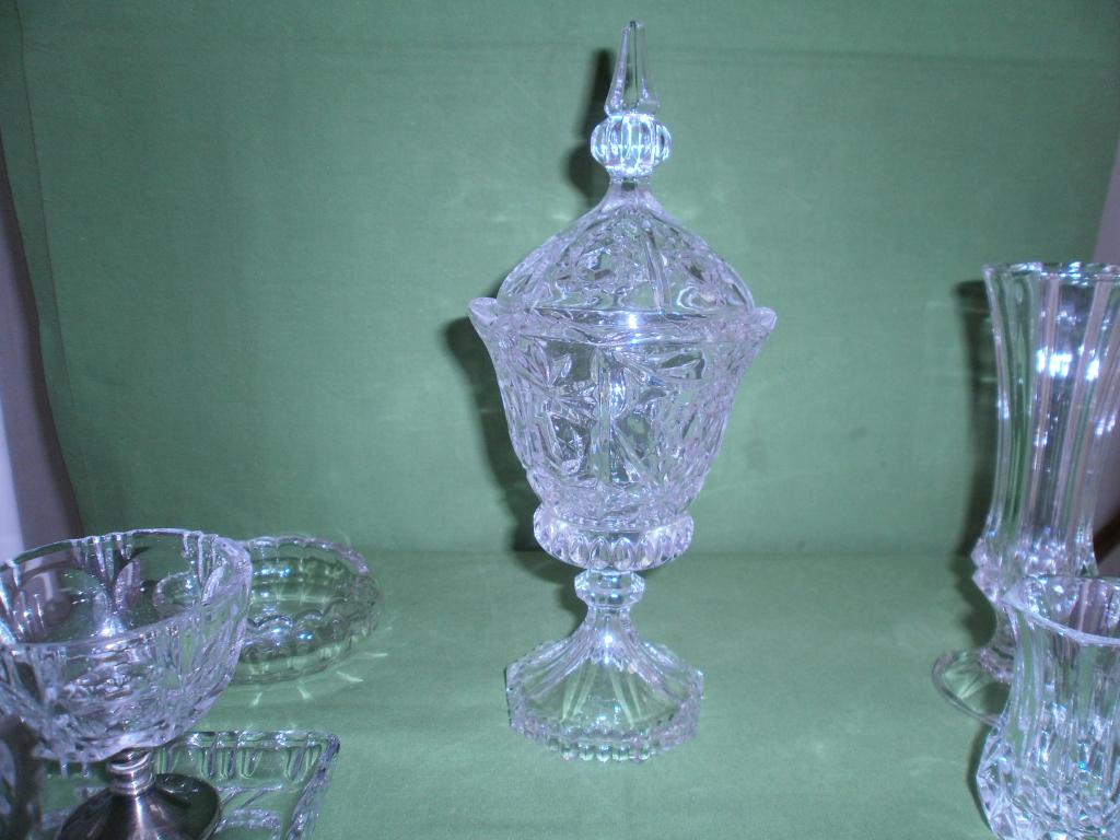 BONBONNIERE KRISTAL MET LOSSE DEKSEL, Antiek en Kunst, Ophalen of Verzenden