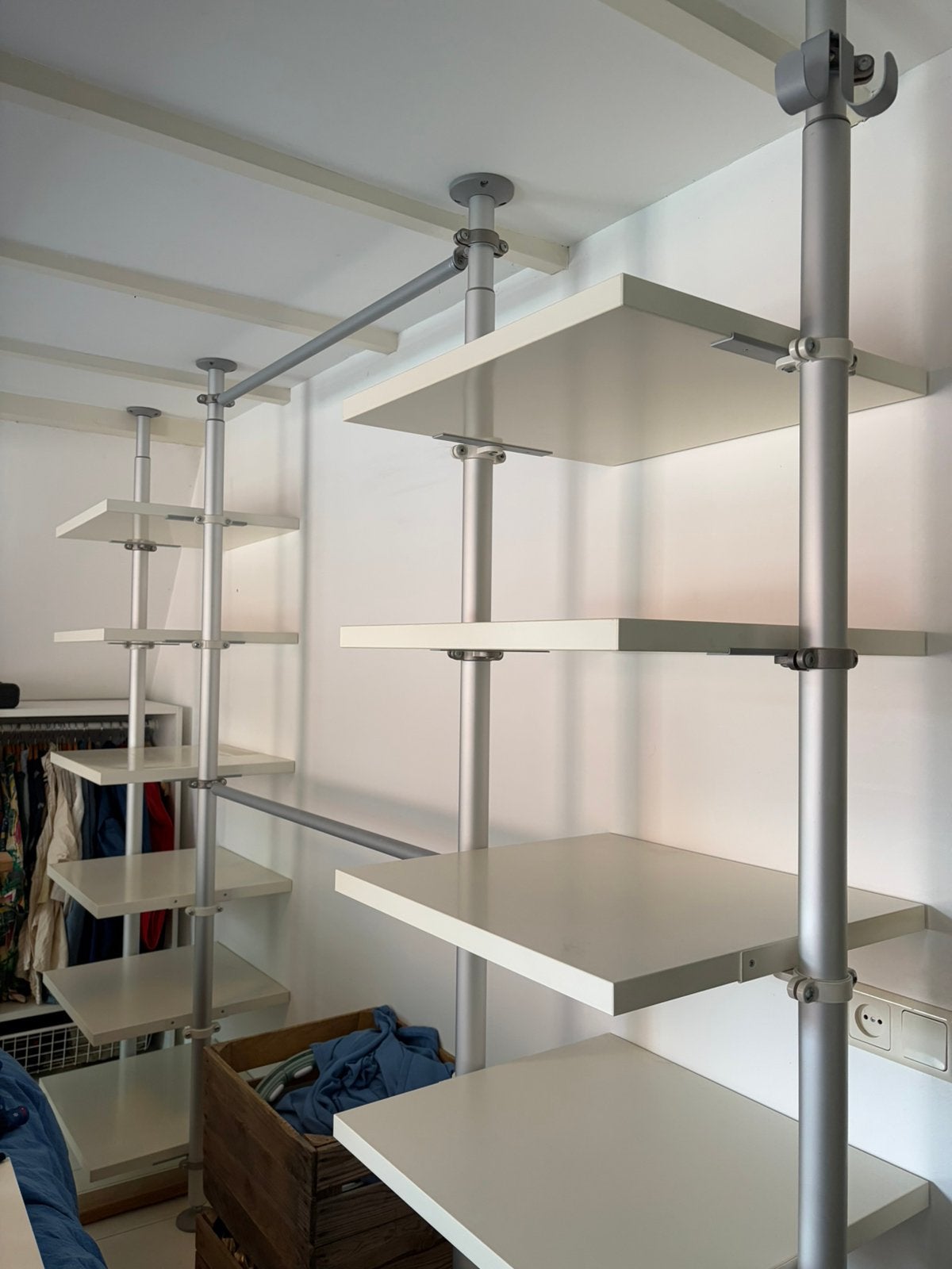 IKEA STOLMEN Kastsysteem – Compleet & Verstelbaar, Ophalen, Gebruikt, 200 cm of meer, 50 tot 100 cm