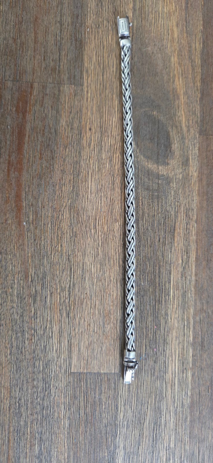 Buddha to Buddha armband van zilver 19 cm, Ophalen of Verzenden, Gebruikt, Zilver, Zilver