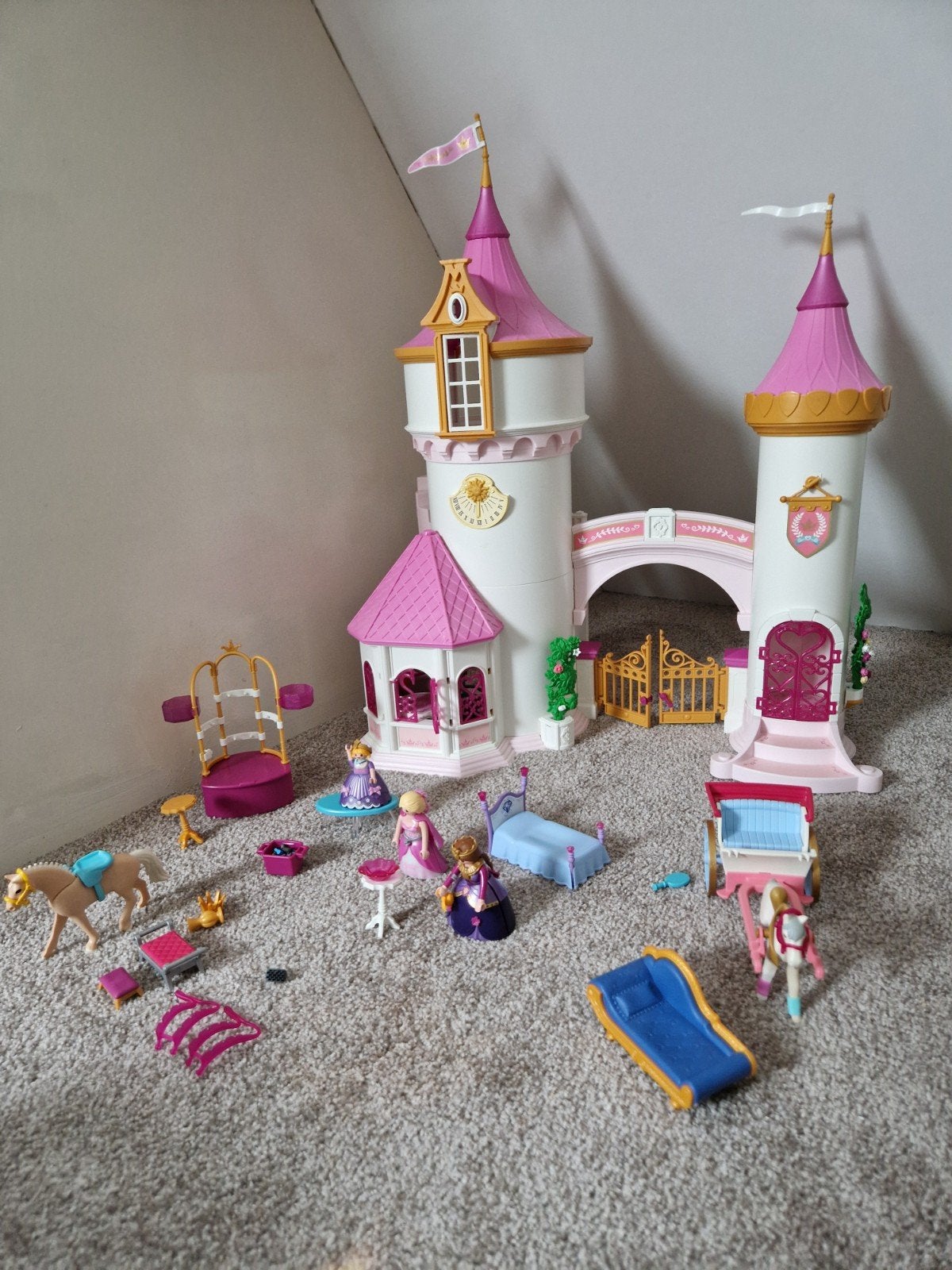 Playmobil Kasteel met Toebehoren, Gebruikt, Complete set, Ophalen of Verzenden, Kasteel/Fort