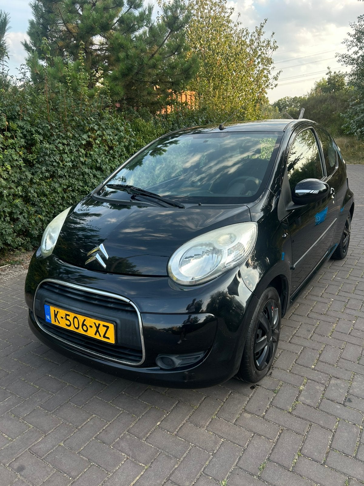 Citroën C1 1.0 3-DRS 2010, Auto's, Voorwielaandrijving, Zwart, 4 stoelen, C1