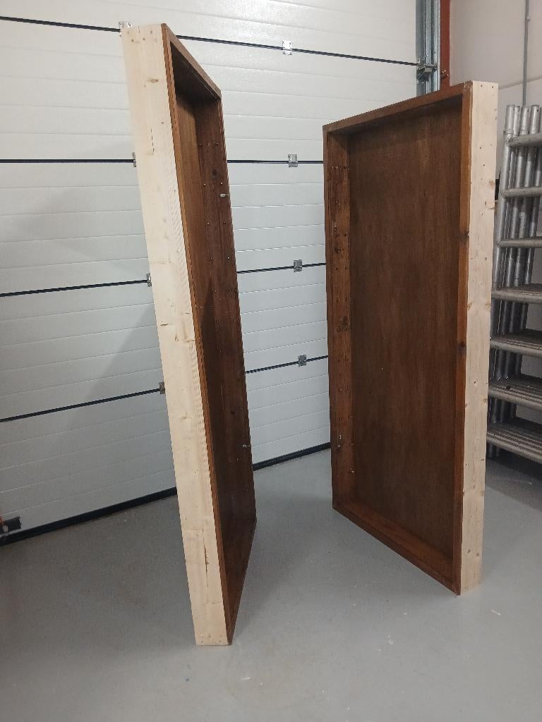 Vitrinekasten, Huis en Inrichting, Kasten | Vitrinekasten, Ophalen, Met plank(en), Gebruikt, Glas