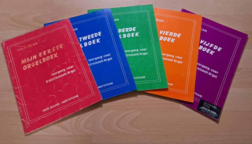 Folk Dean Orgelboeken 1 t/m 5 - Leerboek Elektronisch Orgel, Muziek en Instrumenten, Ophalen of Verzenden