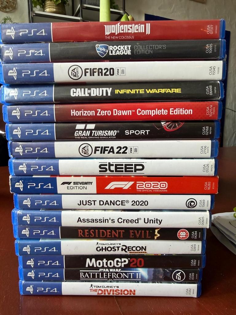 PS4 games: Wolfenstein II, Rocket League, FIFA 20, en meer, Spelcomputers en Games, Games | Sony PlayStation 4, Gebruikt, Ophalen of Verzenden