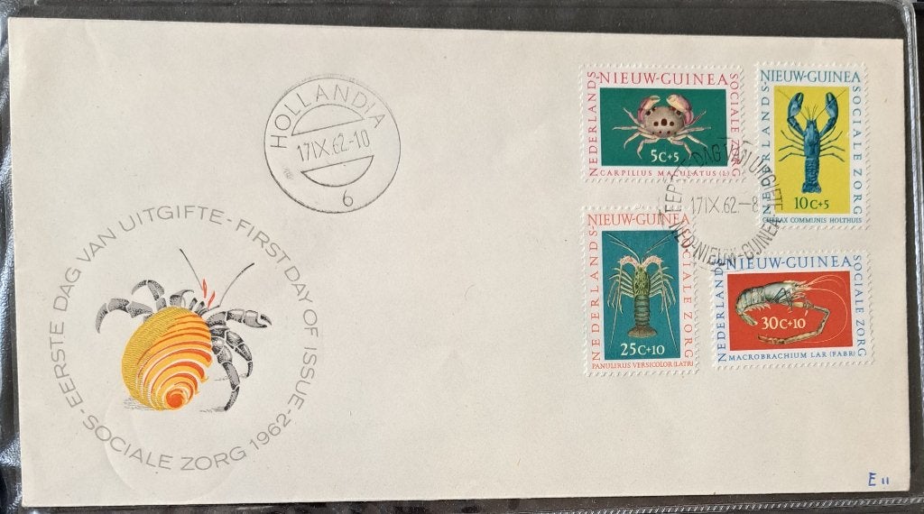 Ned.Nieuw Guinea: Sociale Zorg envelop 1962, Postzegels en Munten, Postzegels | Eerstedagenveloppen, Ophalen of Verzenden, Onbeschreven