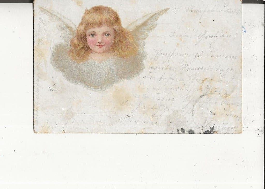 Groet van de engel 12-7-1899, Ophalen of Verzenden, Voor 1920, Gelopen, Overige thema's