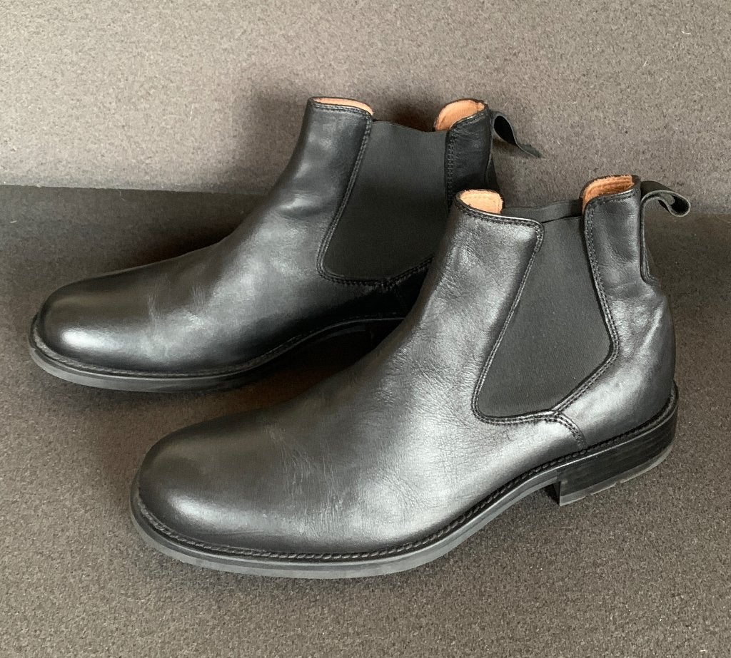 Korte Heren laarsjes maat 43 (Epicent Made in italy), Ophalen, Zwart, Boots, Zo goed als nieuw
