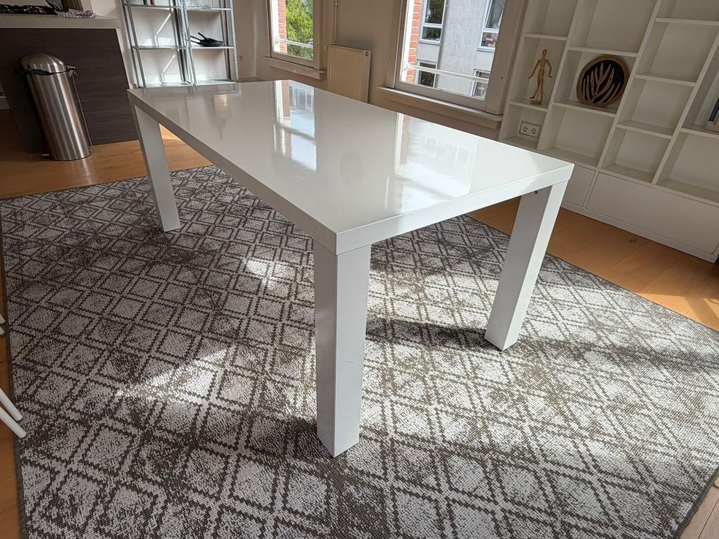 Eettafel (dining table) IKEA TORESUND table 180x90cm, Ophalen, 50 tot 100 cm, Zo goed als nieuw, Vijf personen of meer