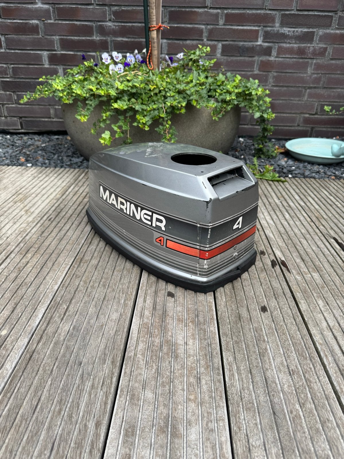 Mariner 4 PK 2takt buitenboordmotor kap, Ophalen, Gebruikt, Motor en Techniek