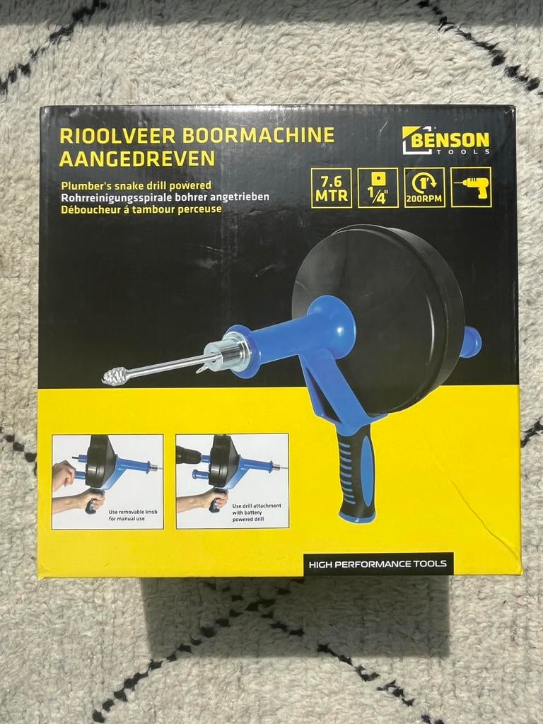 Rioolveer Boormachine Aangedreven, Doe-het-zelf en Verbouw, Ophalen of Verzenden, Zo goed als nieuw, Overige typen