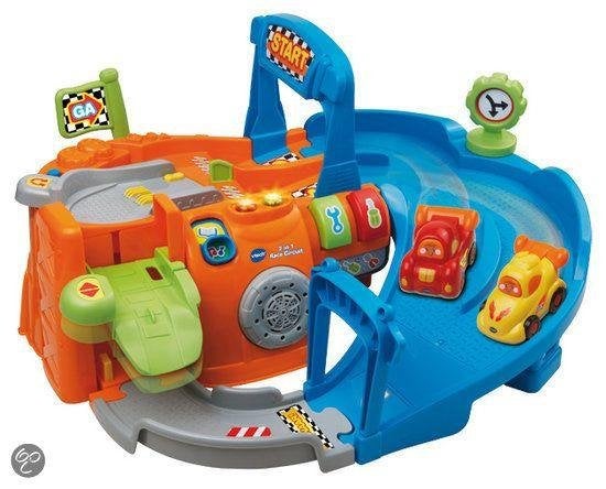 VTech 2-in-1 Race Circuit met 2 auto's, Ophalen of Verzenden, Overige aandrijving, Racebaan, Overige merken