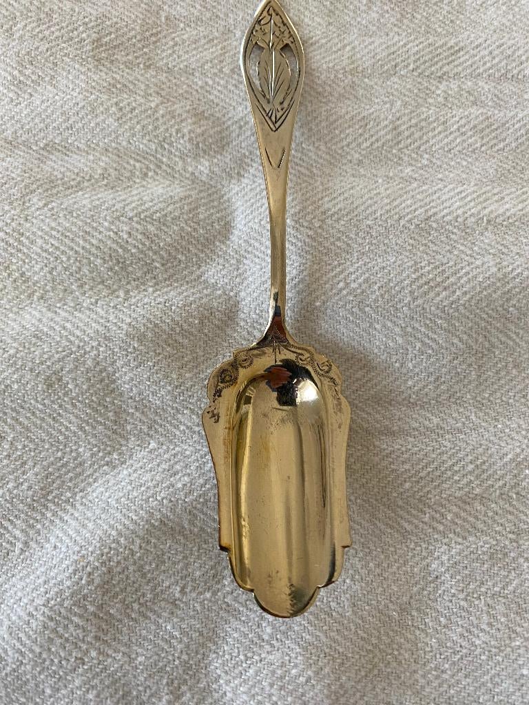 zilveren suikerlepel, Antiek en Kunst, Antiek | Goud en Zilver, Verzenden, Zilver