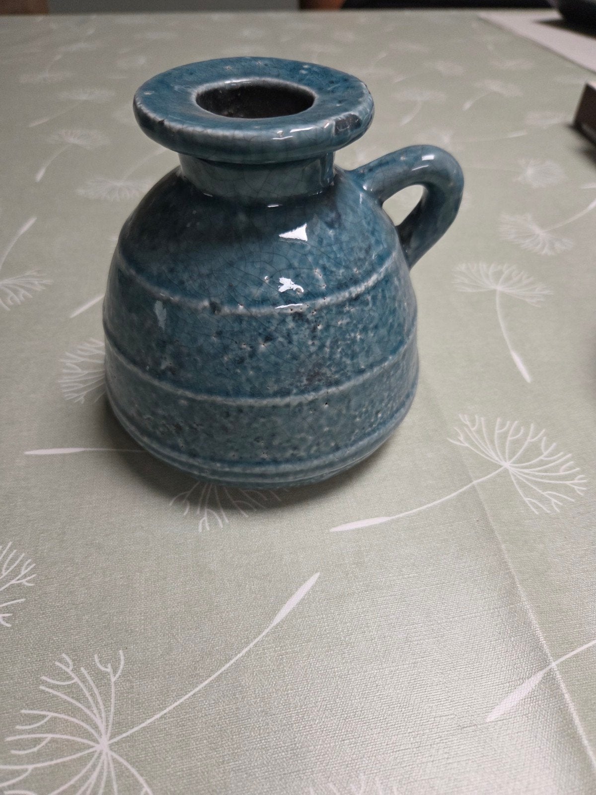 brYnxz kruik in petrol kleur, Ophalen, Zo goed als nieuw, Overige kleuren, 12 cm