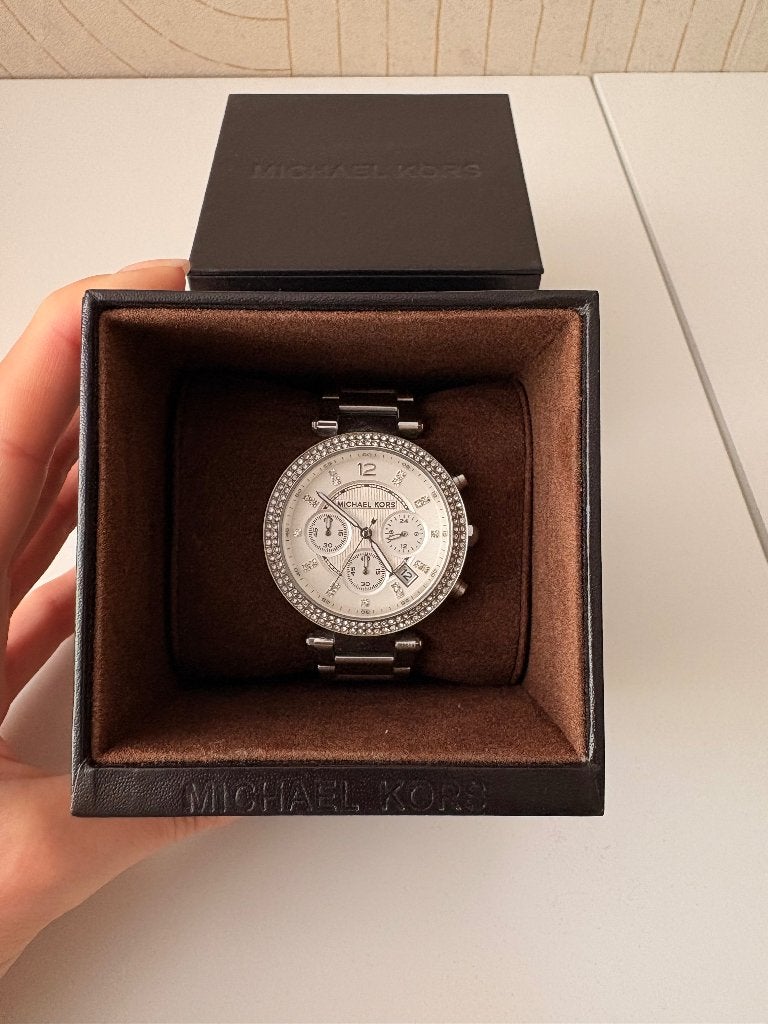 Micheal Kors horloge, Staal, Polshorloge, Zo goed als nieuw, Ophalen