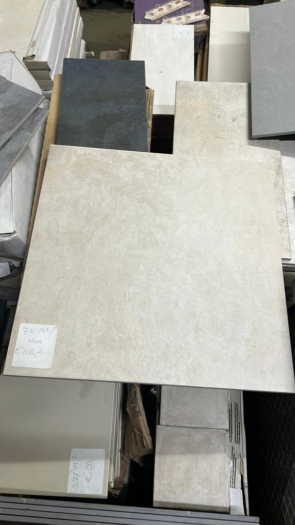 Vloertegels 60x60 cm 7,20 m2 voor €100,-, Ophalen, Nieuw, 5 tot 10 m², Vloertegels