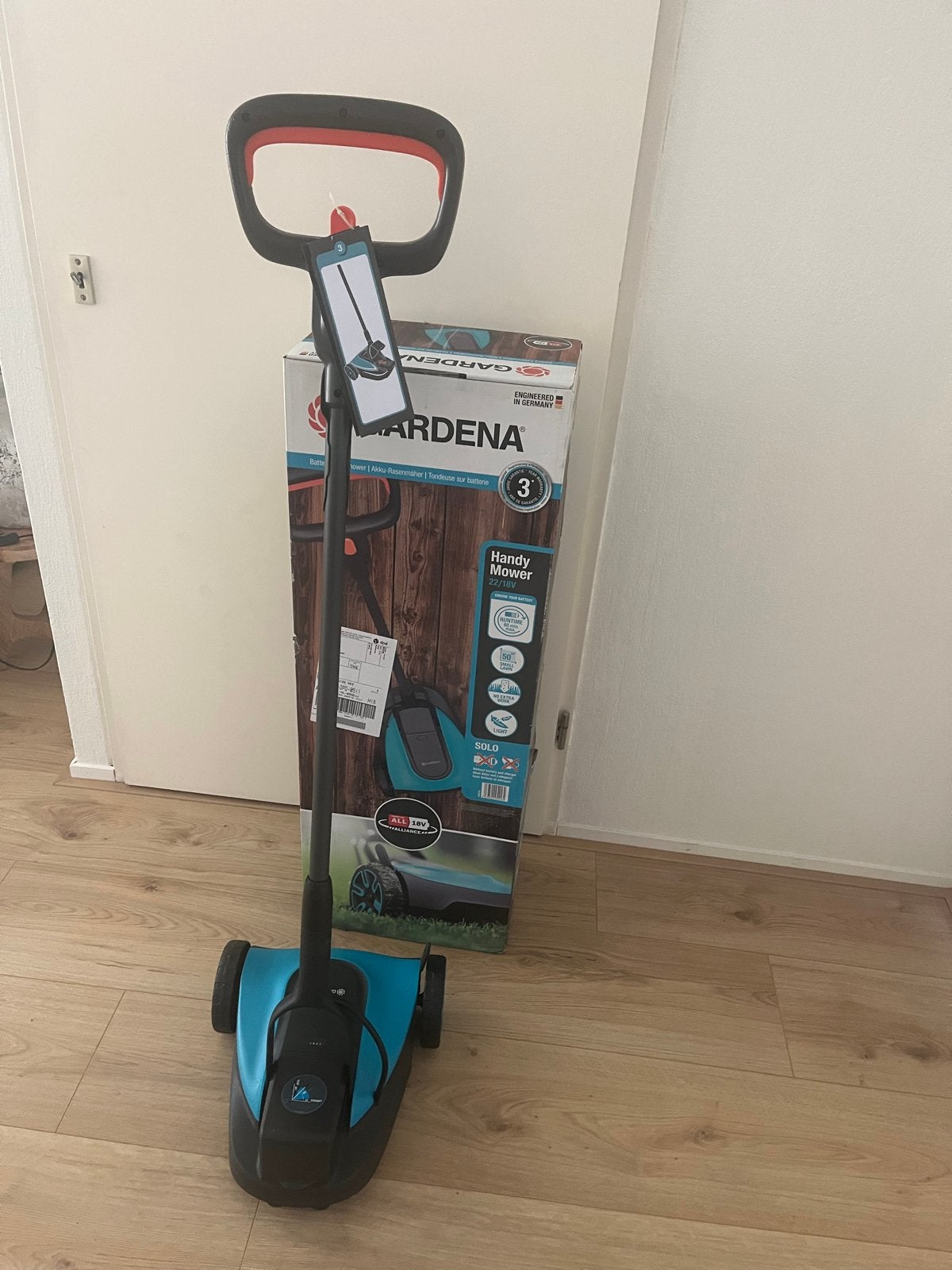 Nieuwe Gardena HandyMower 22/18V Accu Grasmaaier, Cirkelmaaier, Minder dan 30 cm, Accu-grasmaaier, Nieuw