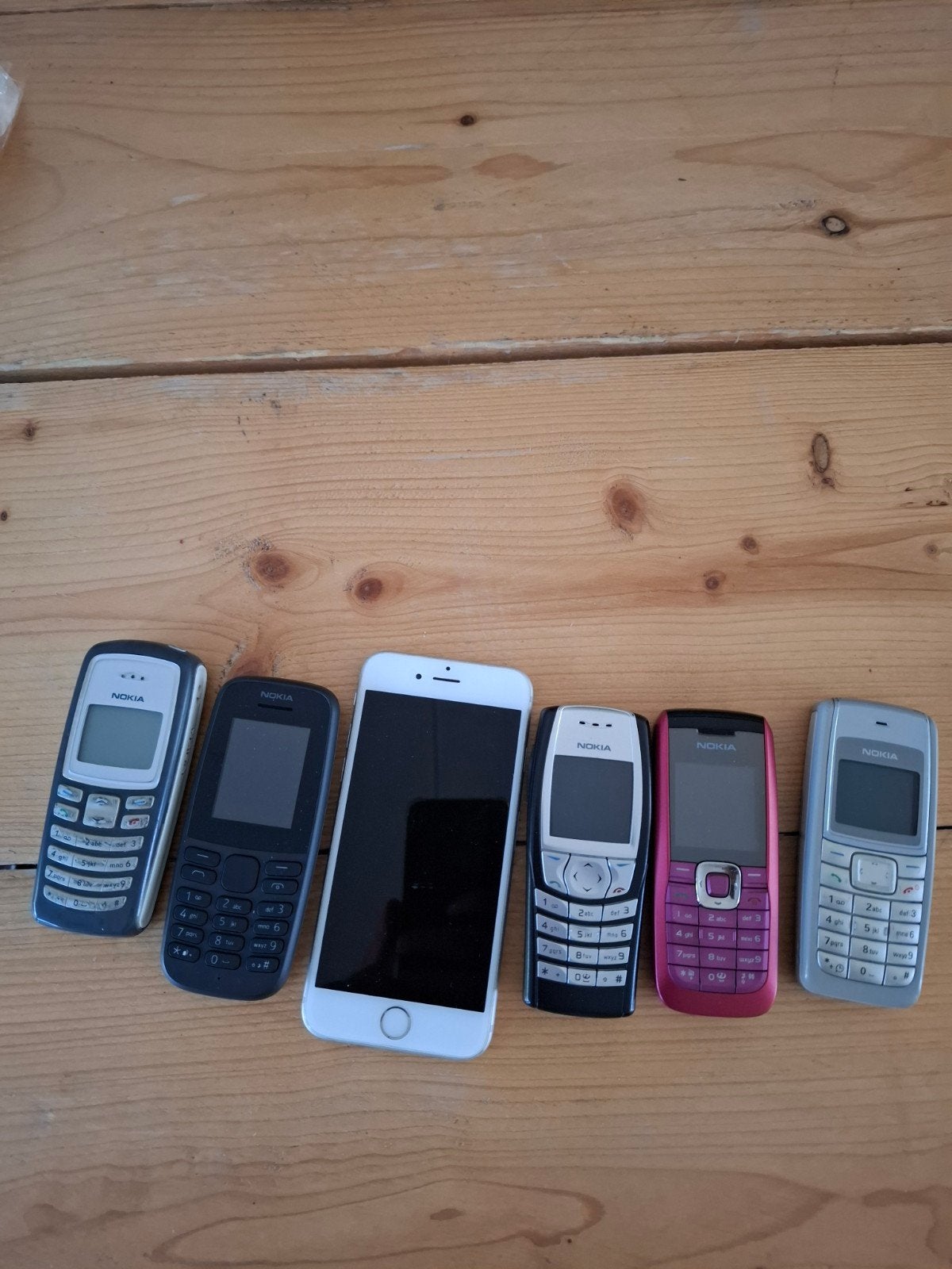 Partij oude mobiele telefoons (Nokia en iPhone), Gebruikt, Overige modellen, Ophalen of Verzenden, Minder dan 3 megapixel