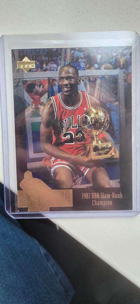 Michael Jordan slam dunk champion card, Ophalen of Verzenden
