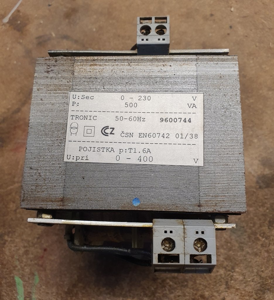 transformator 400 - 230 volt 500VA, Hobby en Vrije tijd, Ophalen of Verzenden, Gebruikt