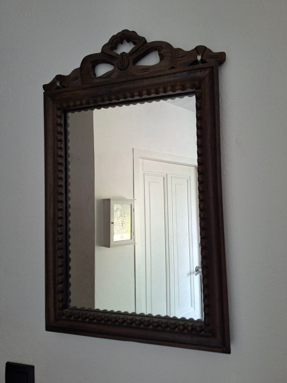 Spiegel koloniale style, Ophalen, Rechthoekig, Minder dan 50 cm
