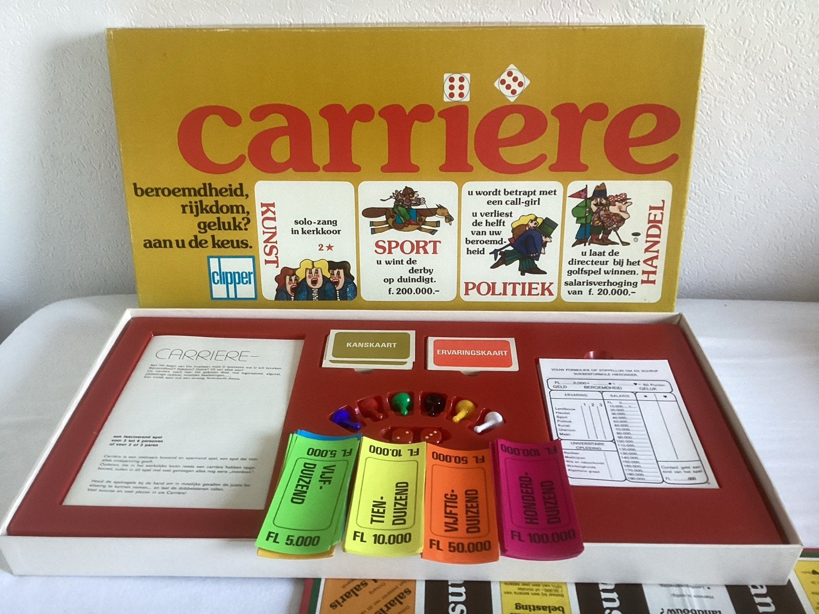 Carrière Bordspel - Klassiek Gezelschapsspel, Drie of vier spelers, Ophalen, Gebruikt