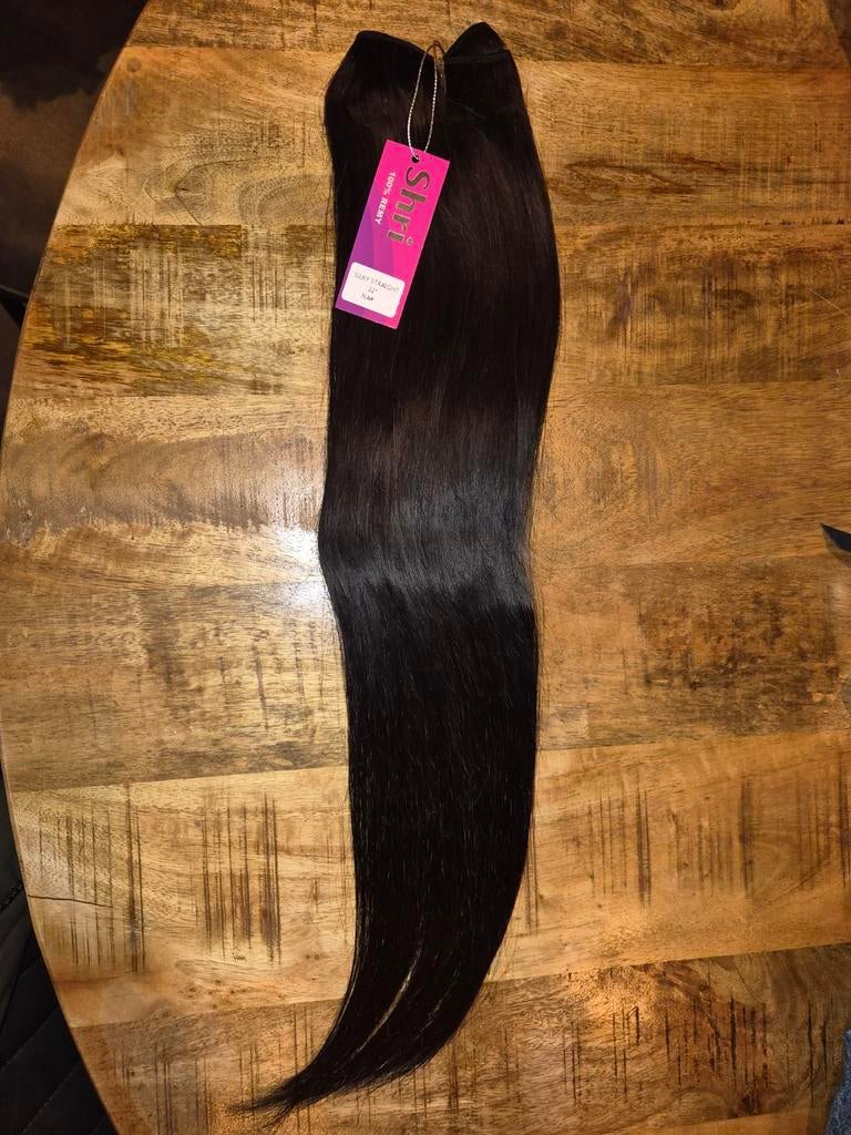 Prachtige Wave Echt Haar 22 inch - Remy Human Hair, Ophalen of Verzenden, Nieuw, Pruik of Haarverlenging