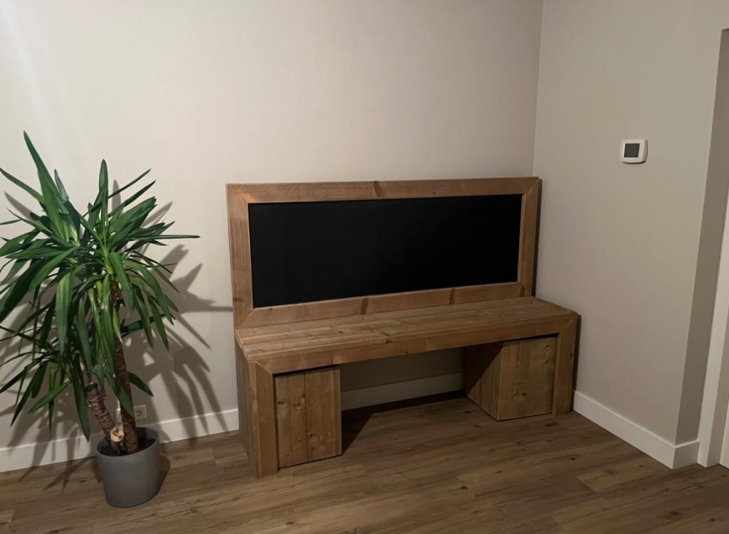 Steiger houten speeltafel incl krijtbord, Kinderen en Baby's, Speelgoed | Speeltafels, Ophalen, Gebruikt