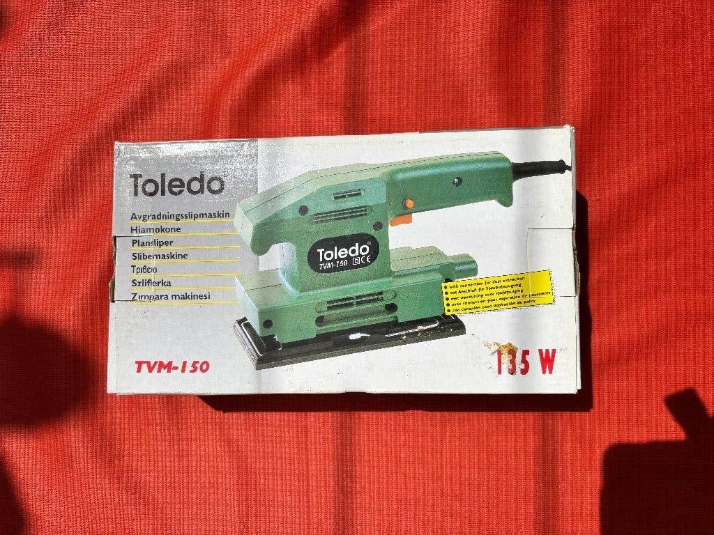Toledo TVM-150 Vlakschuurmachine - in doos, Doe-het-zelf en Verbouw, Gereedschap | Schuurmachines, Ophalen, Zo goed als nieuw